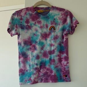 Aviator Nation Kids Tie-Dye T-Shirt - Purple and Blue, Sz 10